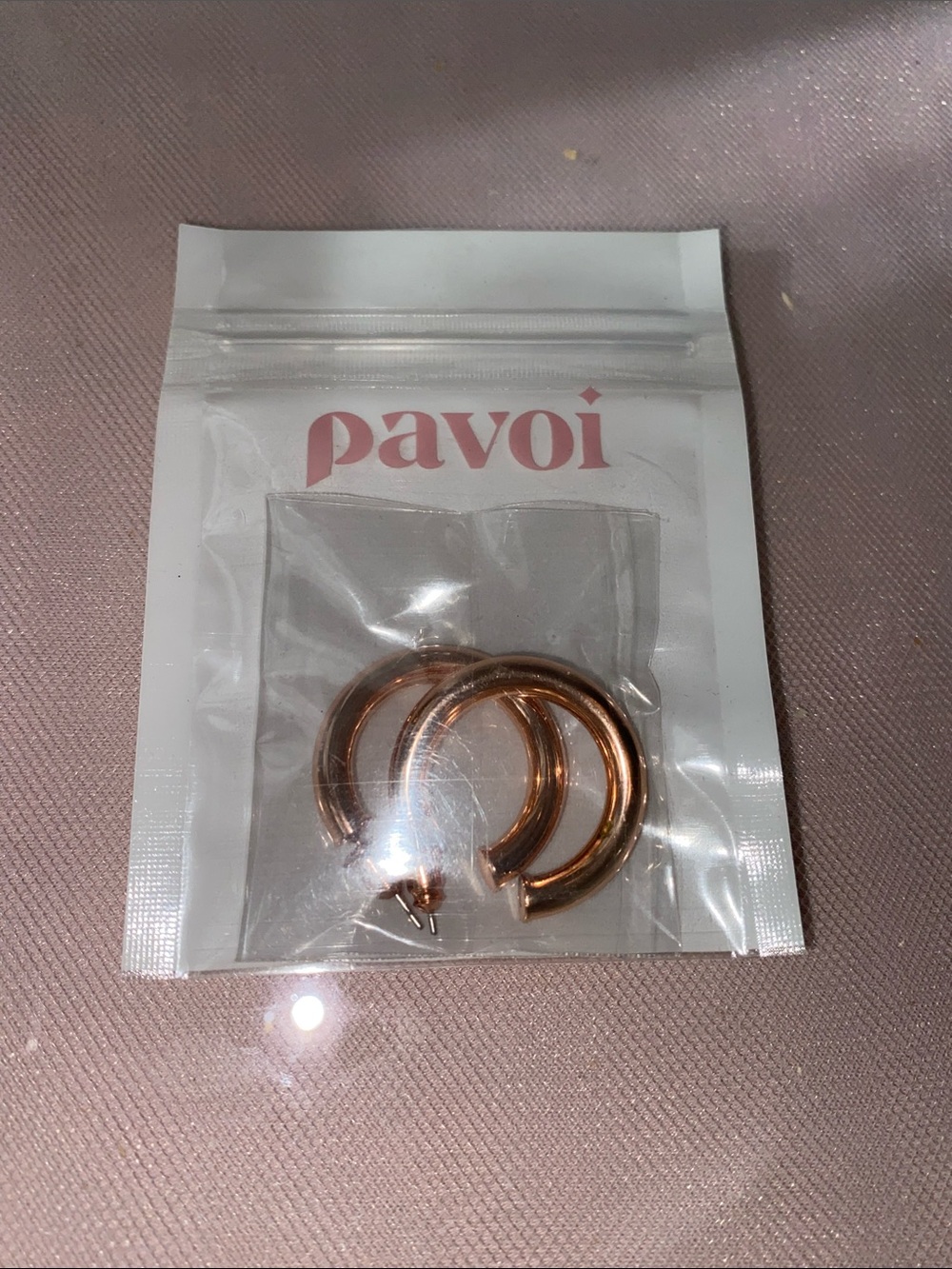 Rose Gold Hoop Earrings - Women Accessories
